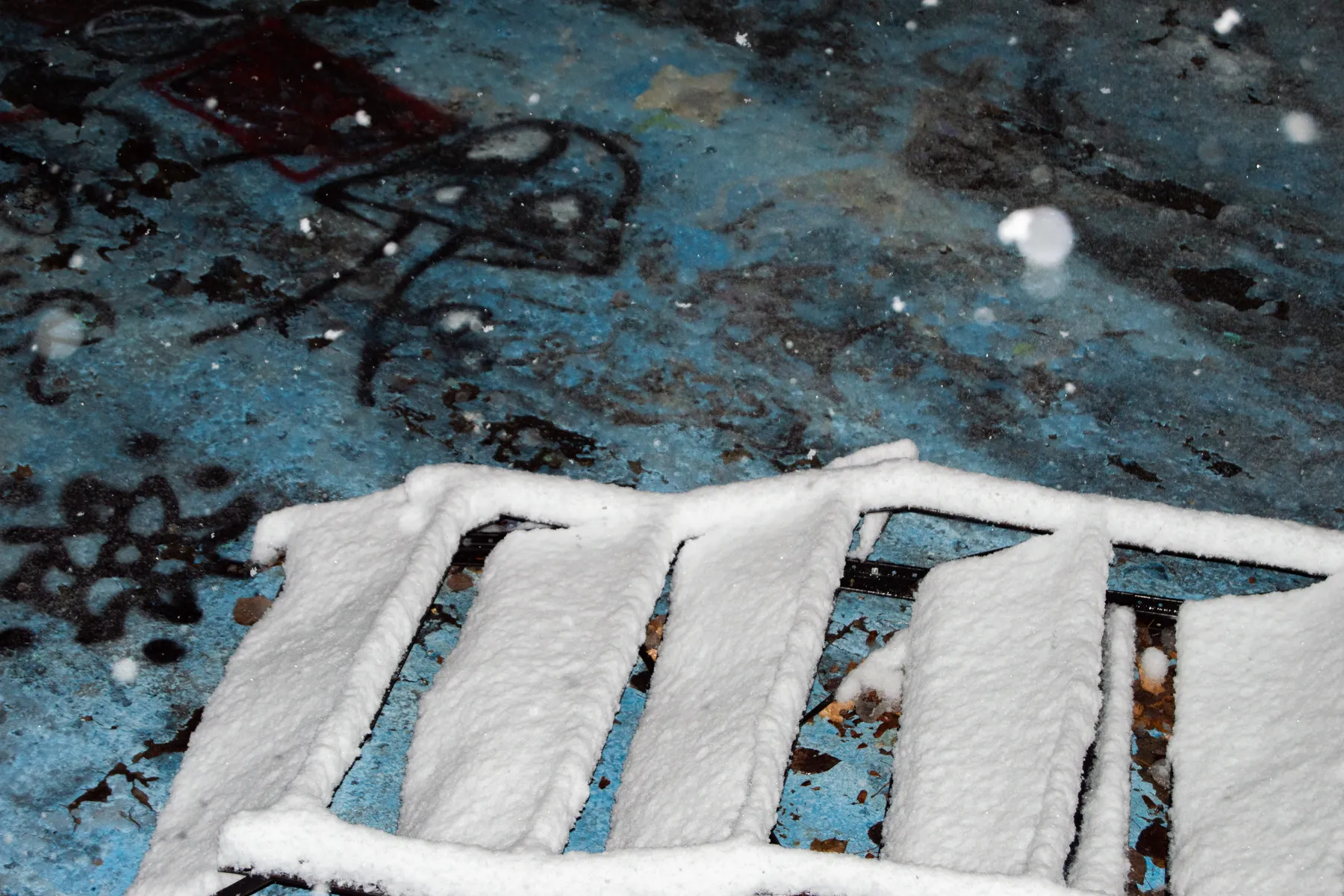 Winter night landscape — nineteen photo series